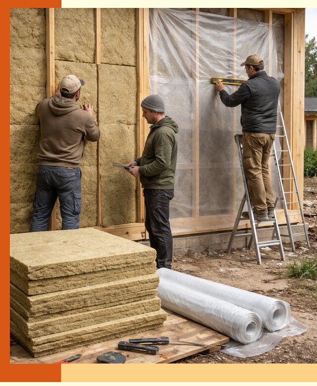 Утепление каркасного дома в Воркуте под ключ с гарантией качества