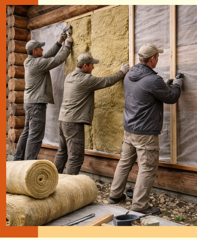 Утепление деревянного дома в Воркуте эффективными технологиями