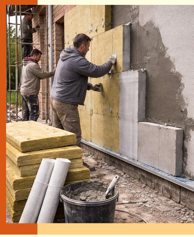 Утепление кирпичного дома под ключ в Воркуте