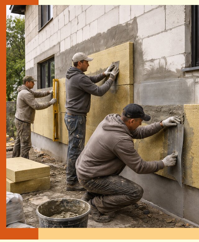Утепление дома из газобетона в Воркуте качественно и долговечно