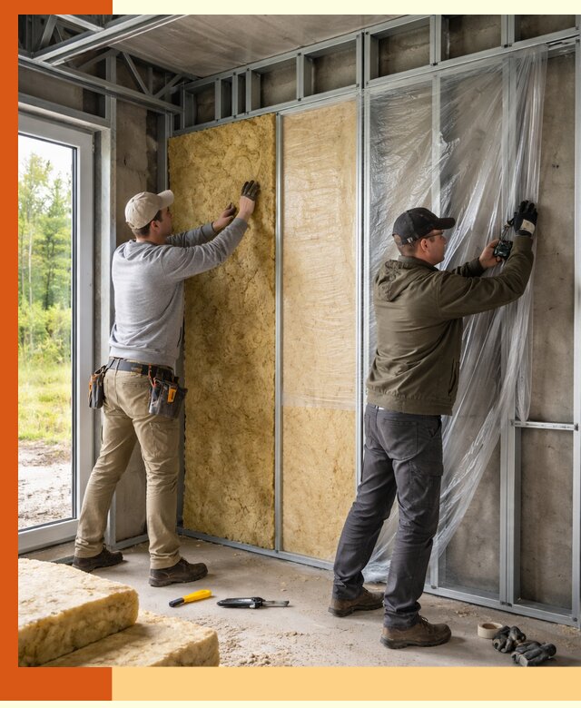 Утепление дома из ЛСТК в Воркуте с гарантией качества и эффективности