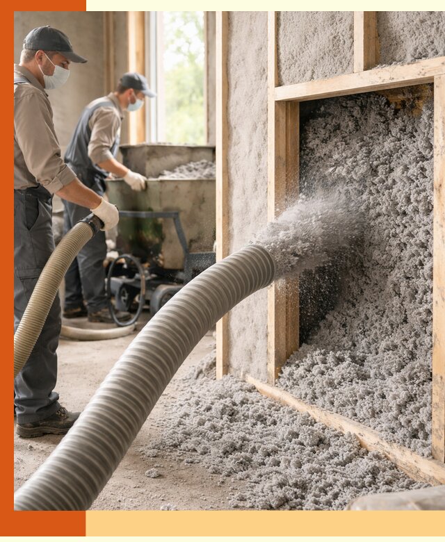 Утепление коттеджа эковатой в Воркуте с гарантией качества