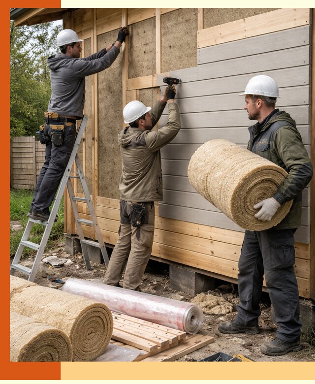 Утепление бани снаружи в Воркуте профессионально и надежно