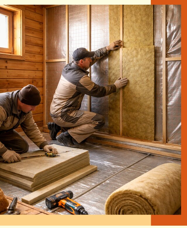 Утепление бани изнутри в Воркуте под ключ от 4318 руб./м² | ТепломастерВрк