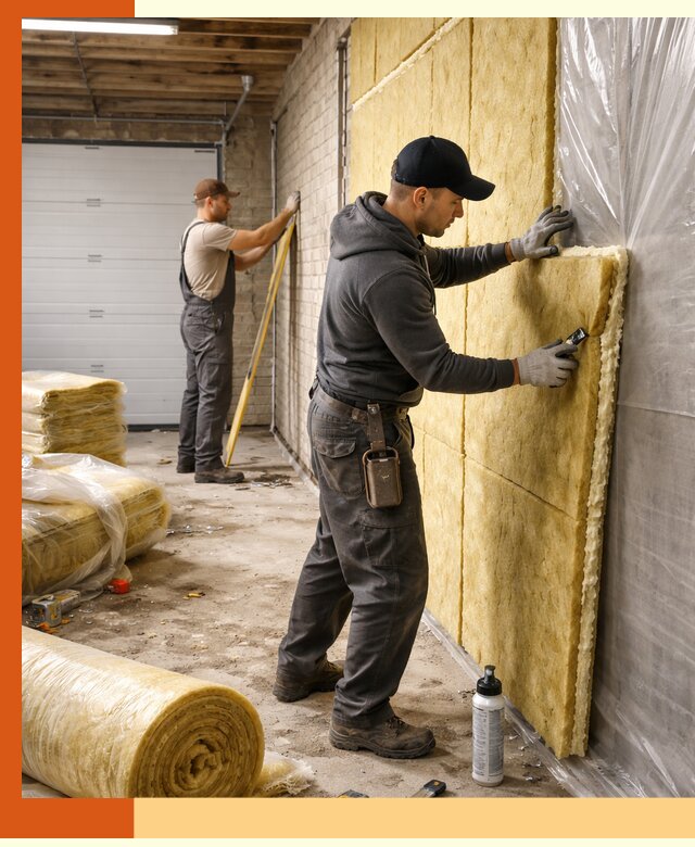 Утепление гаража под ключ в Воркуте — все виды теплоизоляции