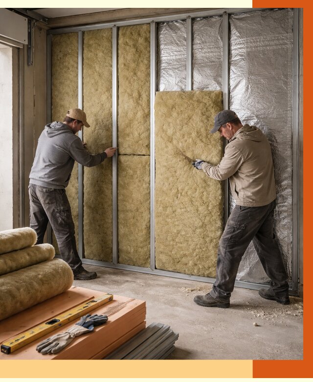 Утепление гаража изнутри в Воркуте от 7711 руб/м2 — работы и цена | ТепломастерВрк