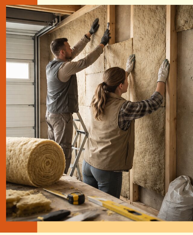 Утепление гаража изнутри в Воркуте: быстро и надежно