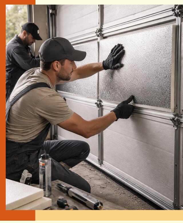 Утепление гаражных ворот в Воркуте качественно и надежно