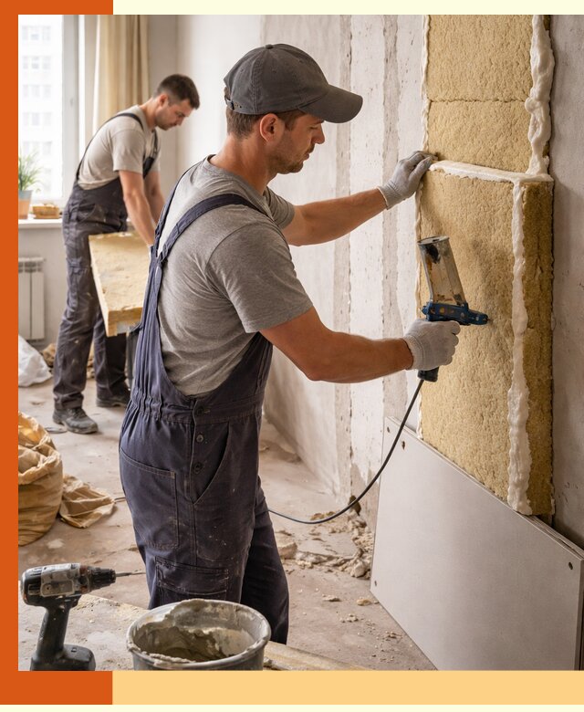 Утепление стен изнутри в Воркуте — качественно и эффективно