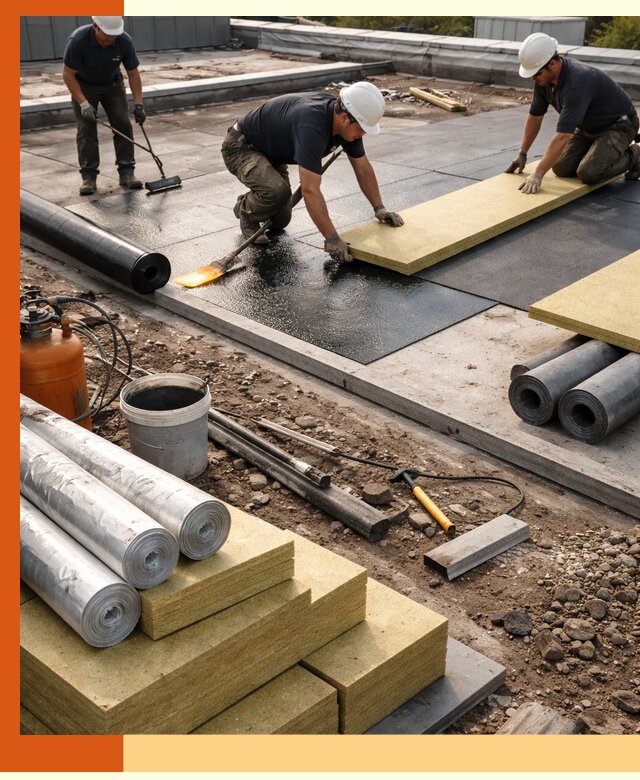 Утепление плоской крыши в Воркуте — надежная теплоизоляция и герметизация