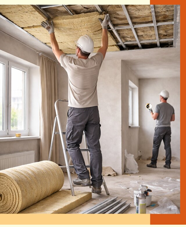 Утепление потолка в частном доме в Воркуте от 977 руб./м² — работы под ключ | ТепломастерВрк