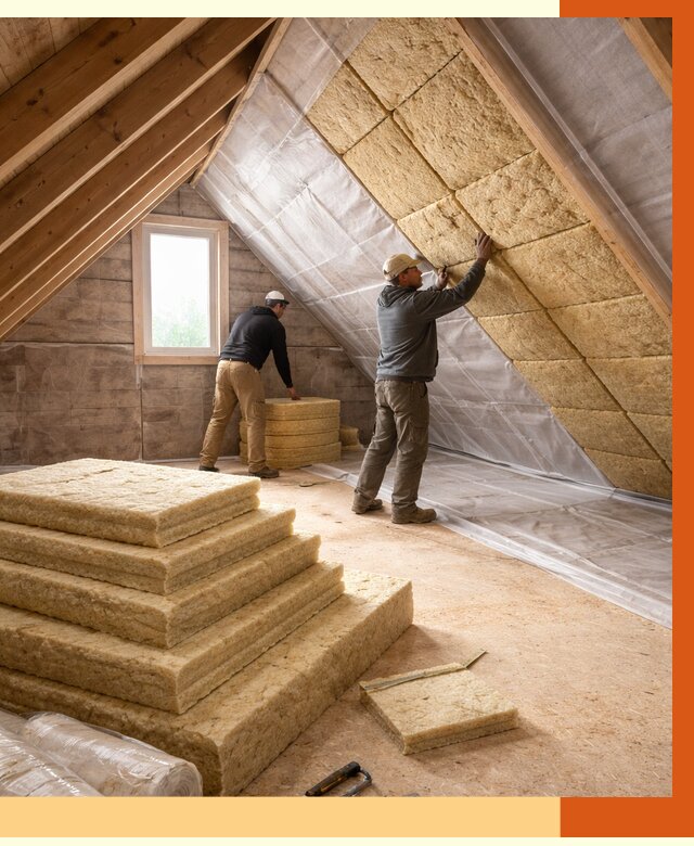 Утепление мансарды в Воркуте от 2570 руб/м2 — комплексно и под ключ | ТепломастерВрк