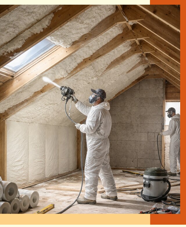 Утепление мансарды ППУ в Воркуте от 2827 руб./м² — заказать под ключ | ТепломастерВрк