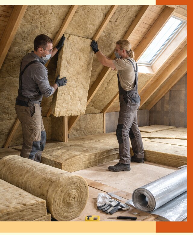 Утепление мансарды минватой в Воркуте от 4318 руб./м2 — монтаж и пароизоляция | ТепломастерВрк