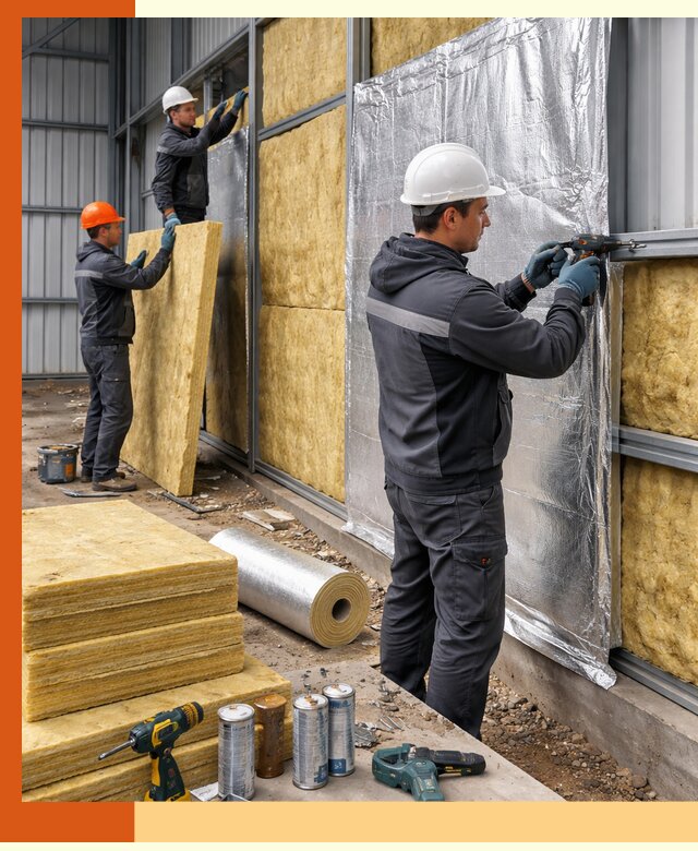 Утепление металлического ангара профессионально в Воркуте