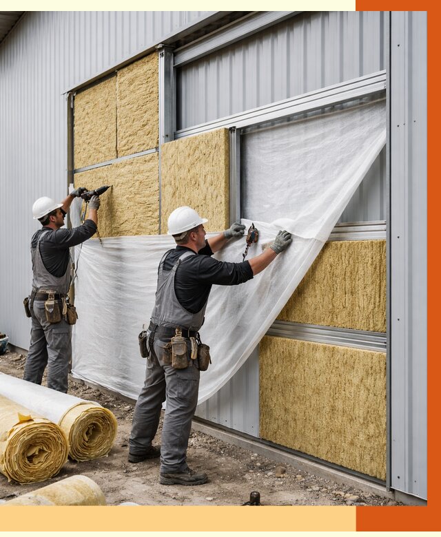 Утепление металлического склада в Воркуте от 4626 руб/м2 — комплексное утепление под ключ | ТепломастерВрк