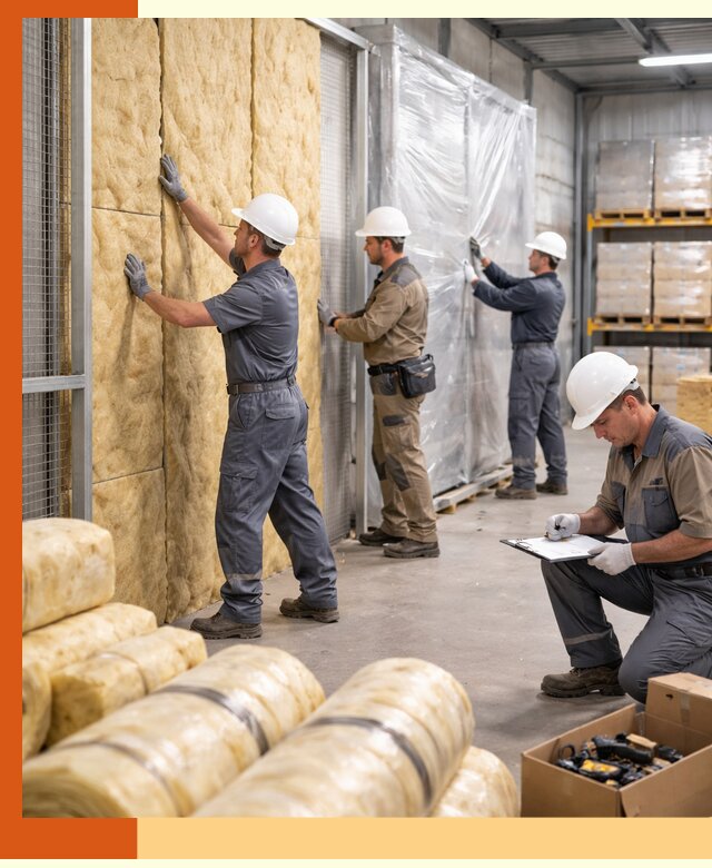 Утепление склада готовой продукции в Воркуте качественно и быстро