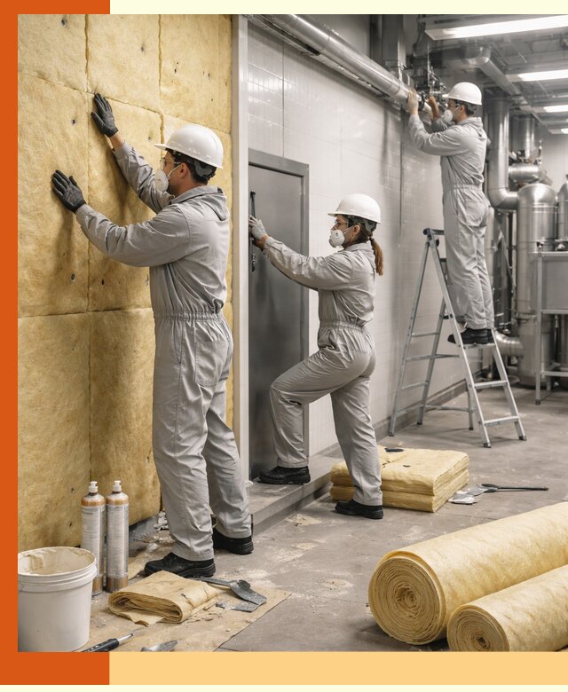 Утепление пищевого цеха под ключ в Воркуте