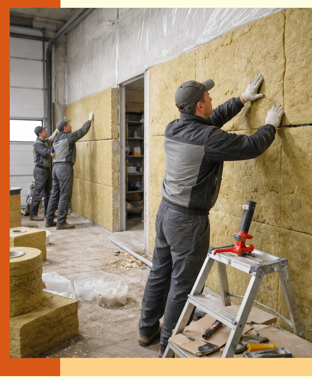 Утепление автосервиса и мастерских в Воркуте качественно и надёжно