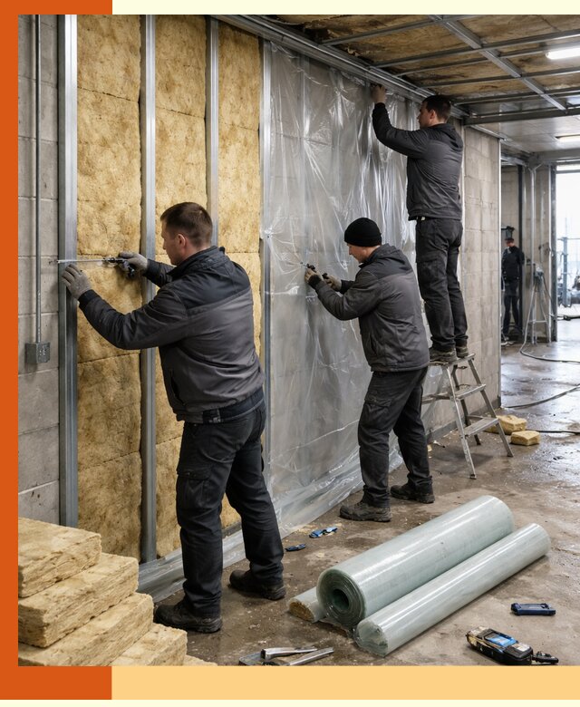 Профессиональное утепление автомойки в Воркуте для любого типа помещений