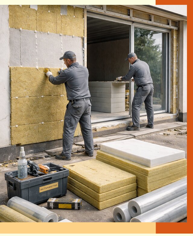 Утепление торгового павильона в Воркуте от 14907 руб./м² под ключ | ТепломастерВрк