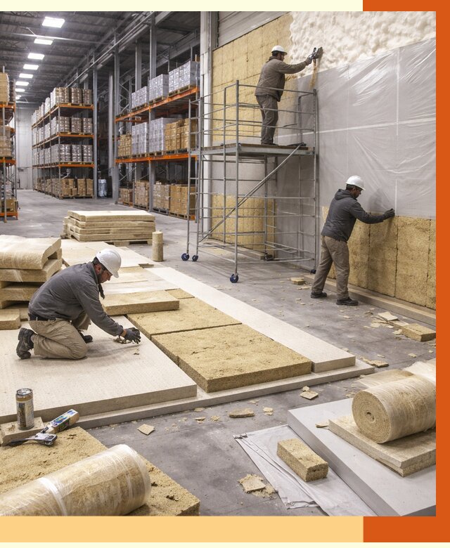 Утепление складского терминала в Воркуте от 7711 руб./м² под ключ | ТепломастерВрк