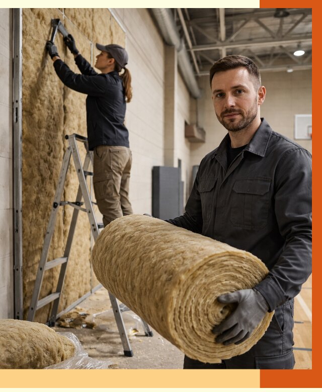 Утепление спортзала в Воркуте от 7711 руб/м2 — комплексное утепление под ключ | ТепломастерВрк