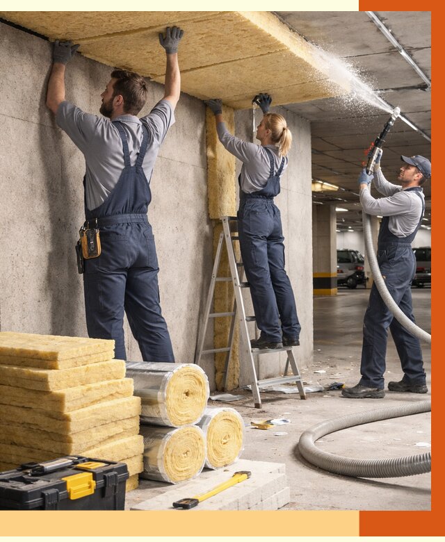 Утепление паркинга в Воркуте от 6991 руб./м2 — работы под ключ | ТепломастерВрк