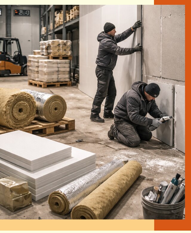 Утепление холодного склада в Воркуте от 8739 руб/м2 — комплексное под ключ | ТепломастерВрк