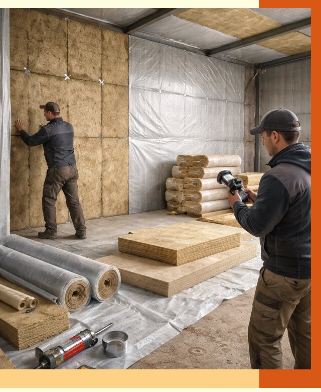 Утепление теплого склада в Воркуте под ключ от 11823 руб/м² | ТепломастерВрк