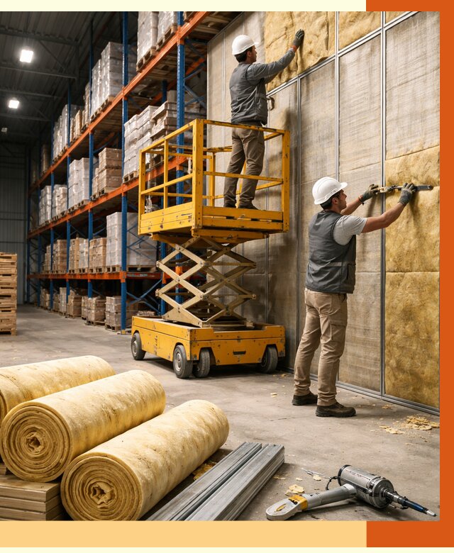 Утепление торгового склада в Воркуте от 3290 руб/м2 — комплексно и под ключ | ТепломастерВрк