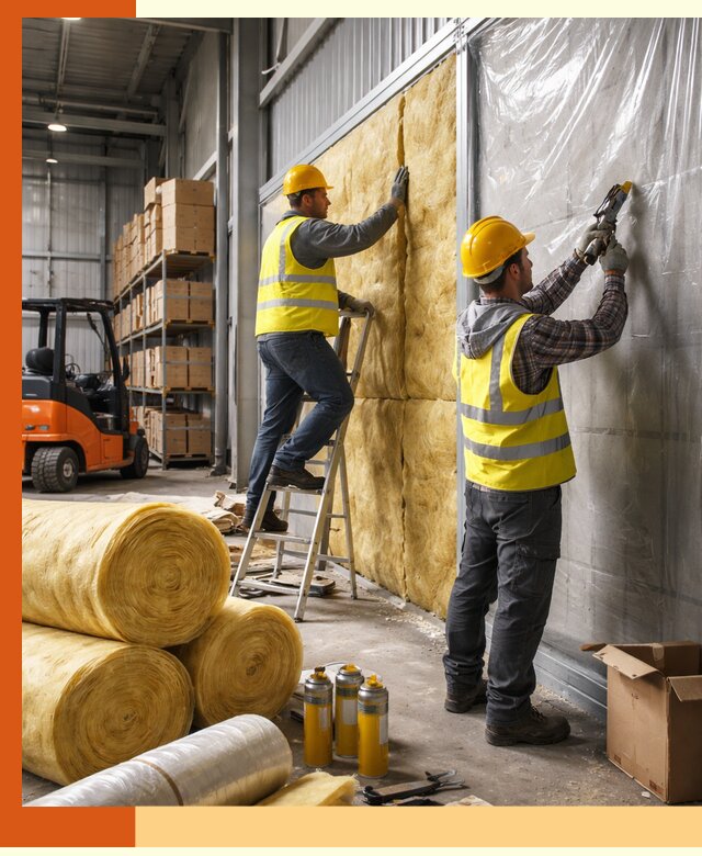 Утепление склада с техникой в Воркуте под ключ