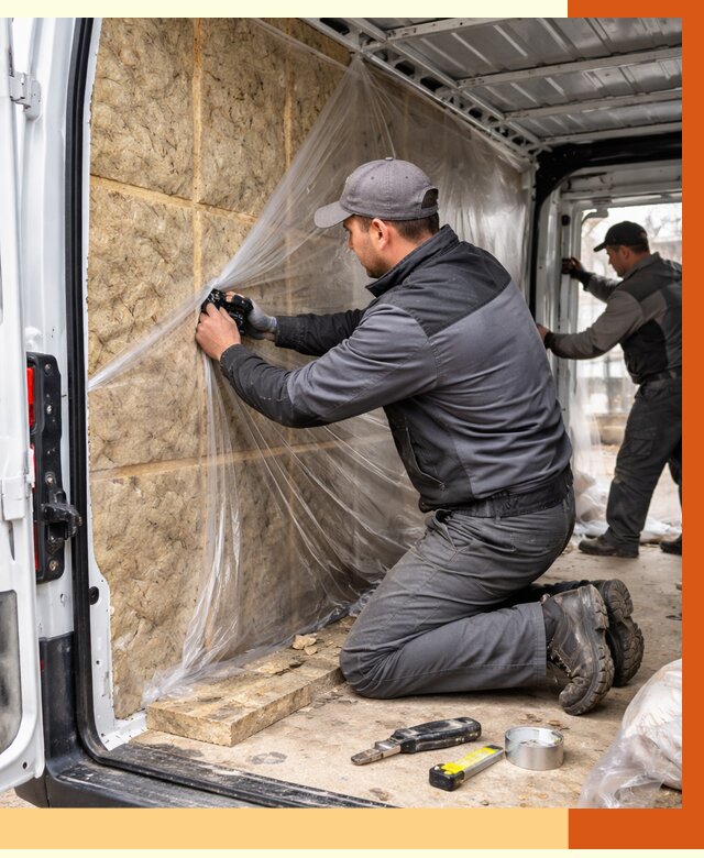 Утепление фургона в Воркуте от 16964 руб/м2 — утепление фургона ППУ и кузова | ТепломастерВрк