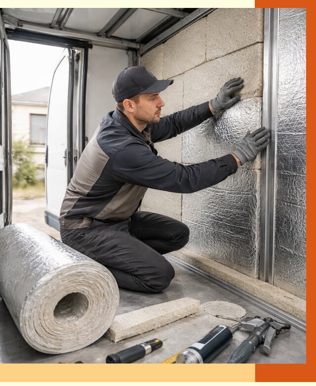 Утепление фургона рефрижератора в Воркуте от 12851 руб./м² под ключ | ТепломастерВрк