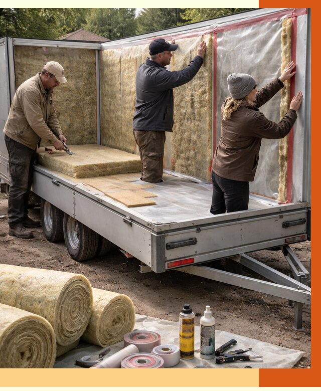 Утепление прицепа в Воркуте под ключ от 12851 руб. — комплекс от ТепломастерВрк