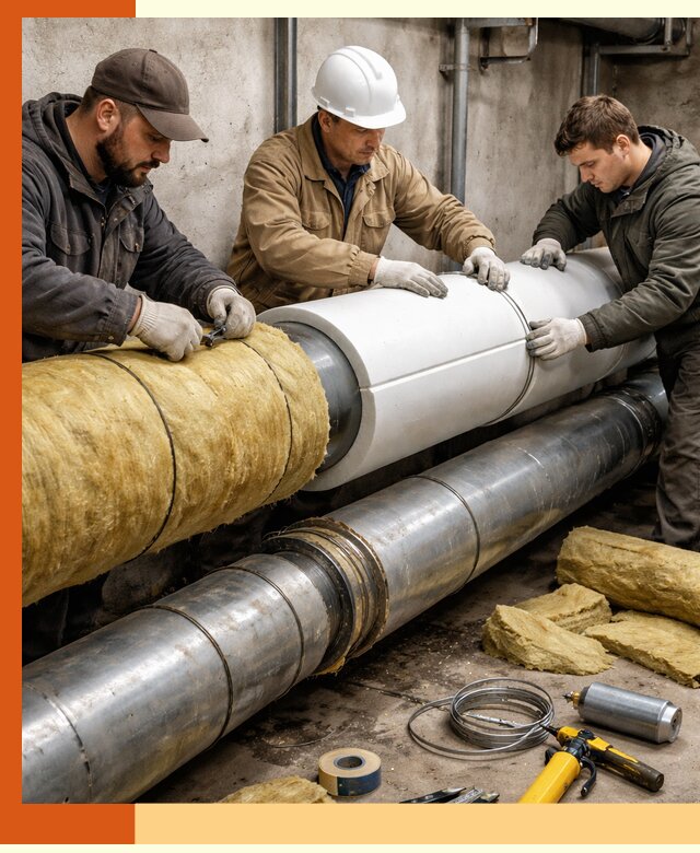 Утепление трубопровода в Воркуте с гарантией энергоэффективности