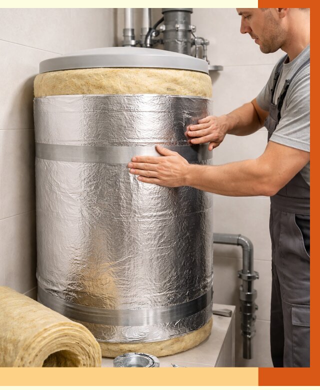 Утепление бойлера в Воркуте от 4626 руб. под ключ | Утепление ППУ | ТепломастерВрк