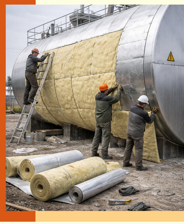 Утепление резервуаров с топливом в Воркуте надежно и экономично