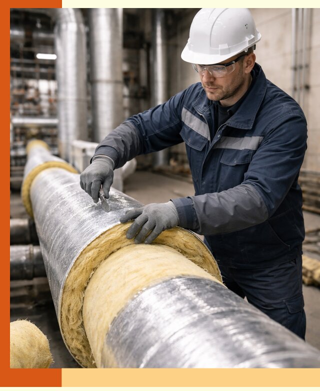 Утепление технологического оборудования и заводских установок в Воркуте