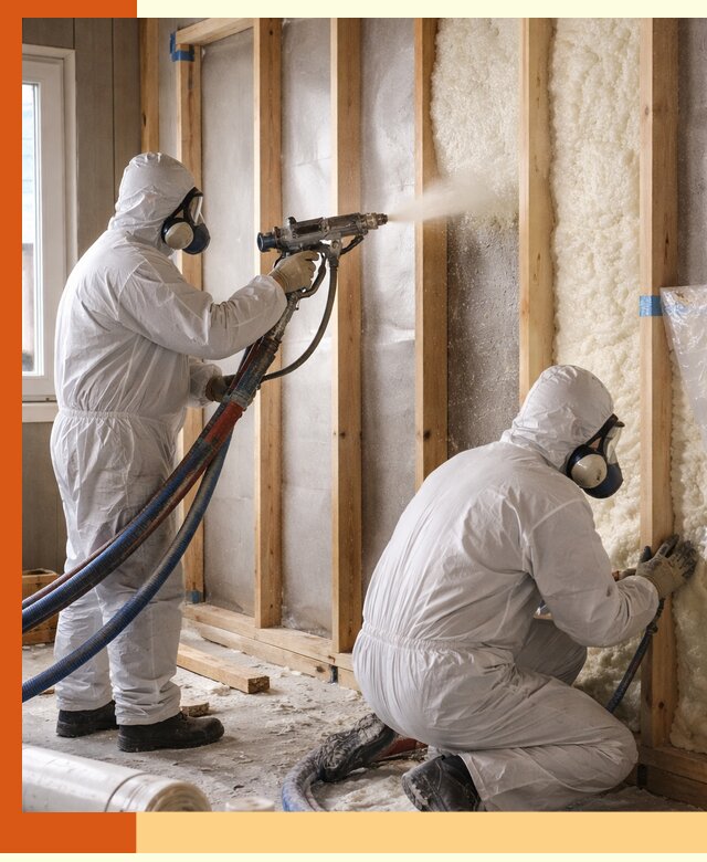 Утепление каркасной стены ППУ в Воркуте для домов и коттеджей