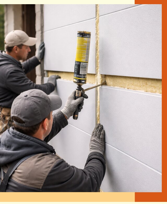 Утепление сэндвич панелей ППУ в Воркуте от 4318 руб. за м2 | ТепломастерВрк