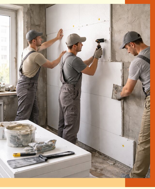 Утепление пенопластом домов и стен в Воркуте от 1902 руб. — ТепломастерВрк