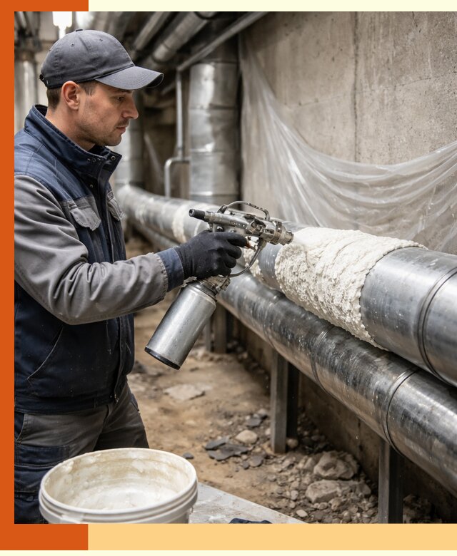 Утепление труб жидкой теплоизоляцией в Воркуте