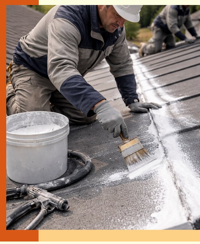 Утепление кровли жидкой теплоизоляцией в Воркуте