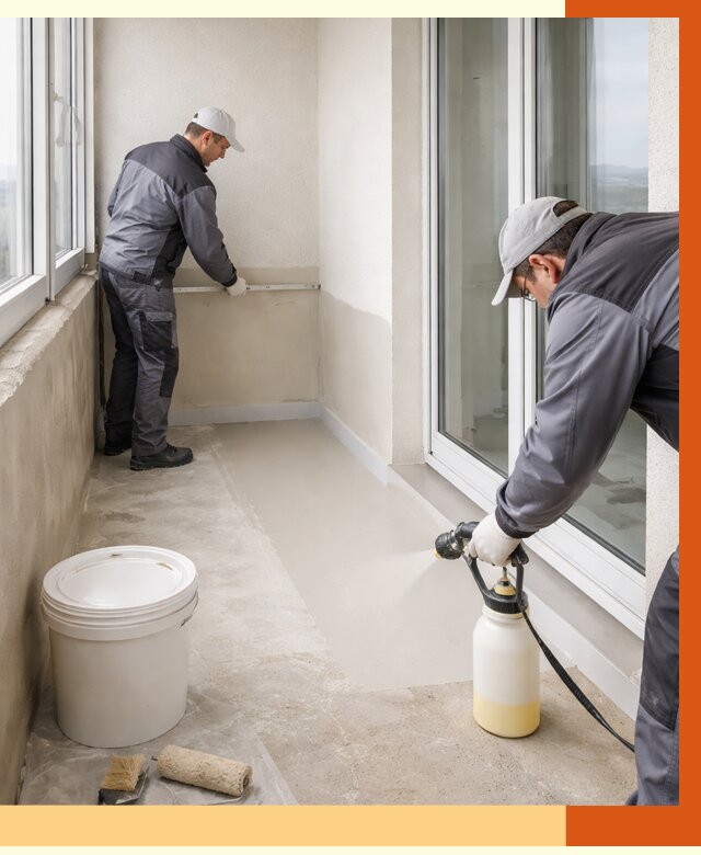 Утепление балкона жидкой теплоизоляцией в Воркуте от 5912 руб./м2 | ТепломастерВрк