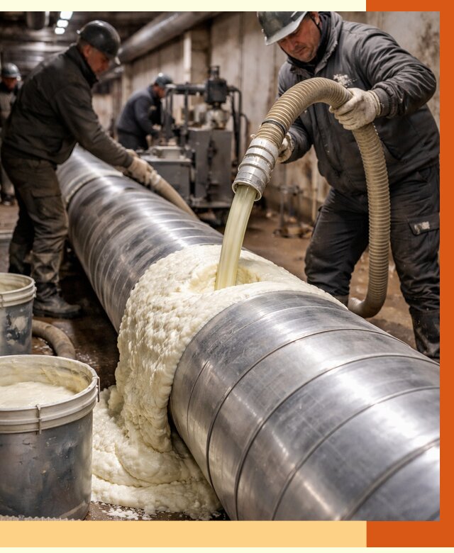 Утепление теплотрассы жидкой теплоизоляцией в Воркуте от 4318 руб. | ТепломастерВрк