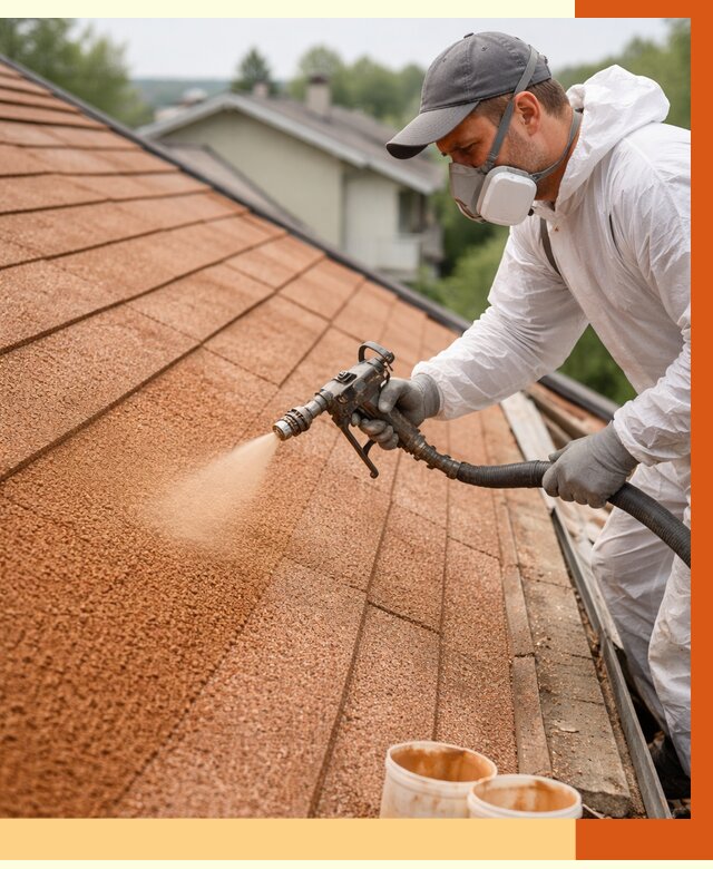 Утепление кровли жидкой пробкой в Воркуте от 2776 руб./м² под ключ | ТепломастерВрк