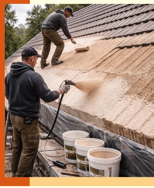 Утепление кровли жидкой пробкой в Воркуте для домов и зданий