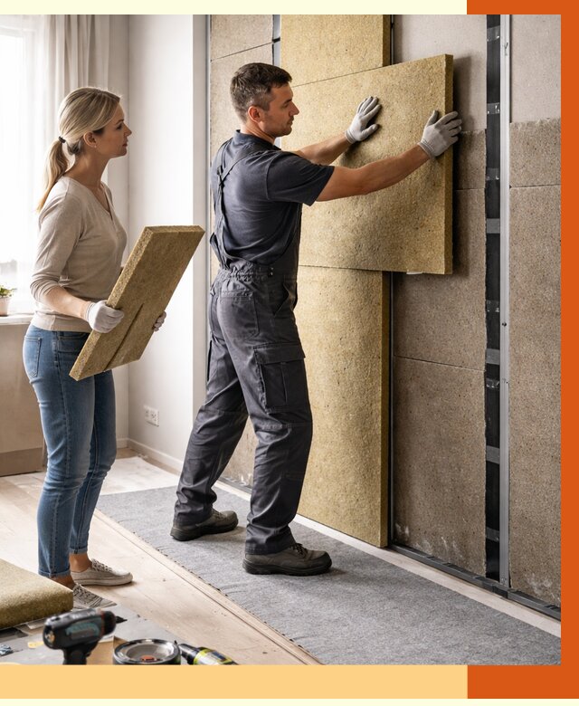 Профессиональная шумоизоляция квартиры в Воркуте от 7711 руб. за м2 | ТепломастерВрк