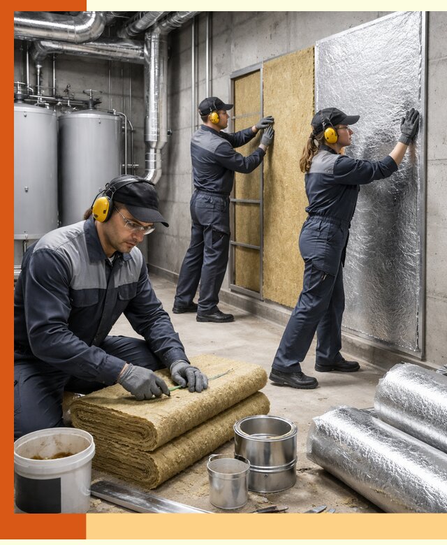 Шумоизоляция котельной в Воркуте: профессиональный монтаж и материалы